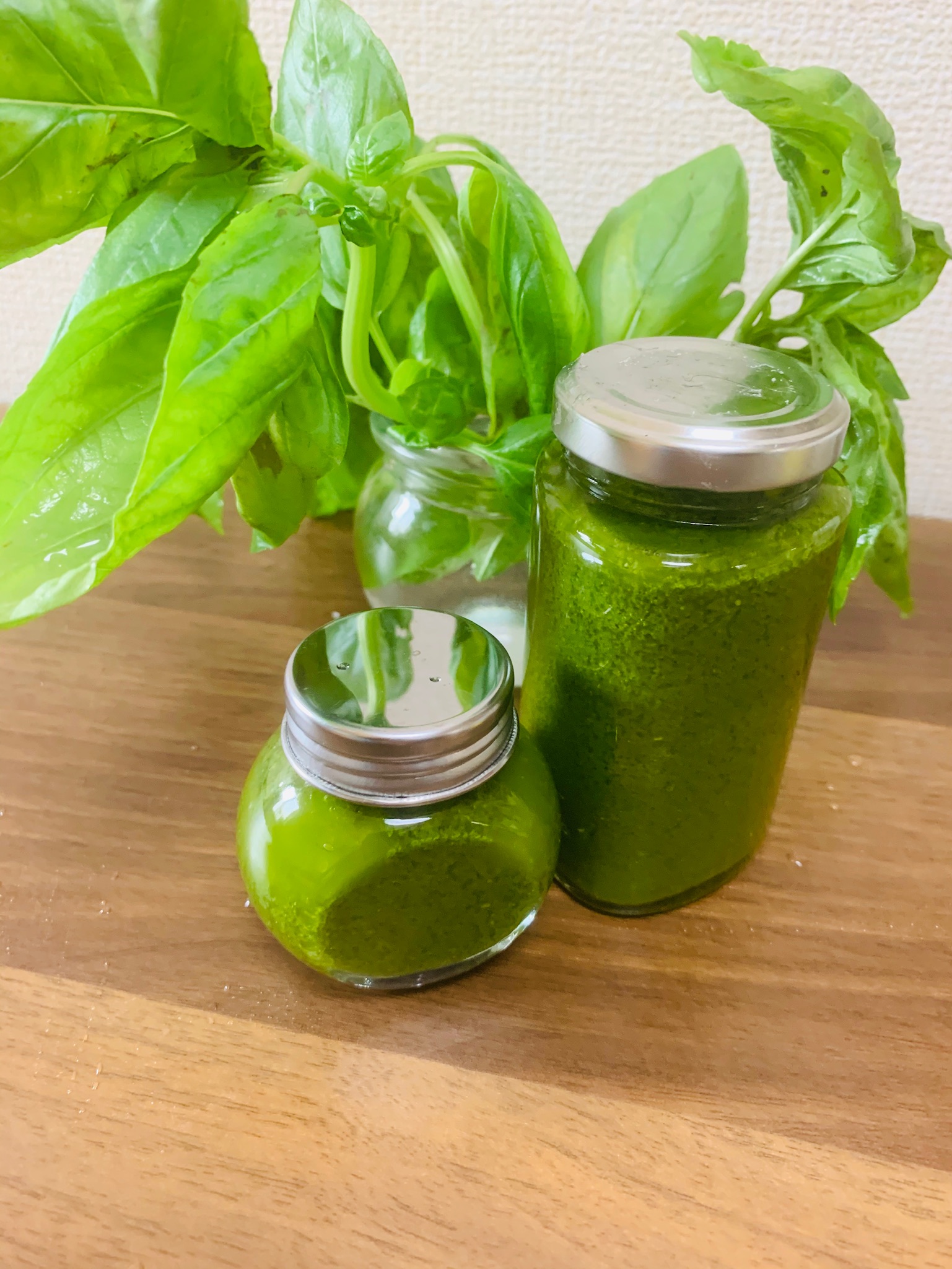 Fresh basil for homemade pesto